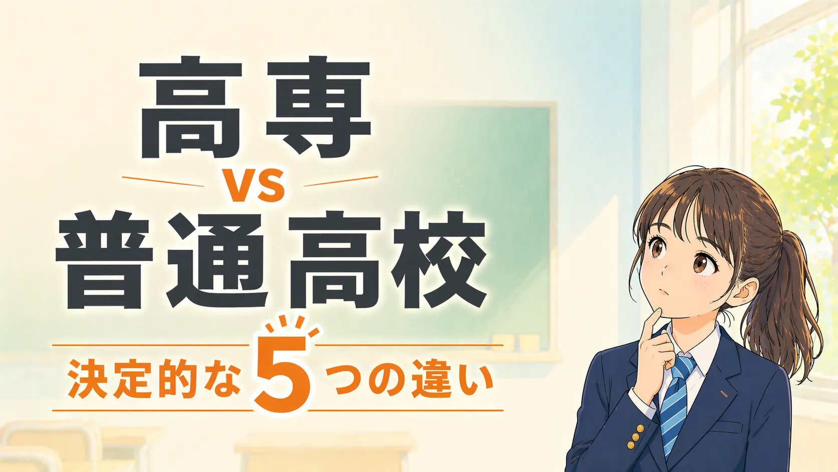高専 vs 普通高校｜進学させた母が見た5つの決定的な違い